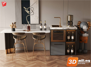 Kitchen island Skp Files